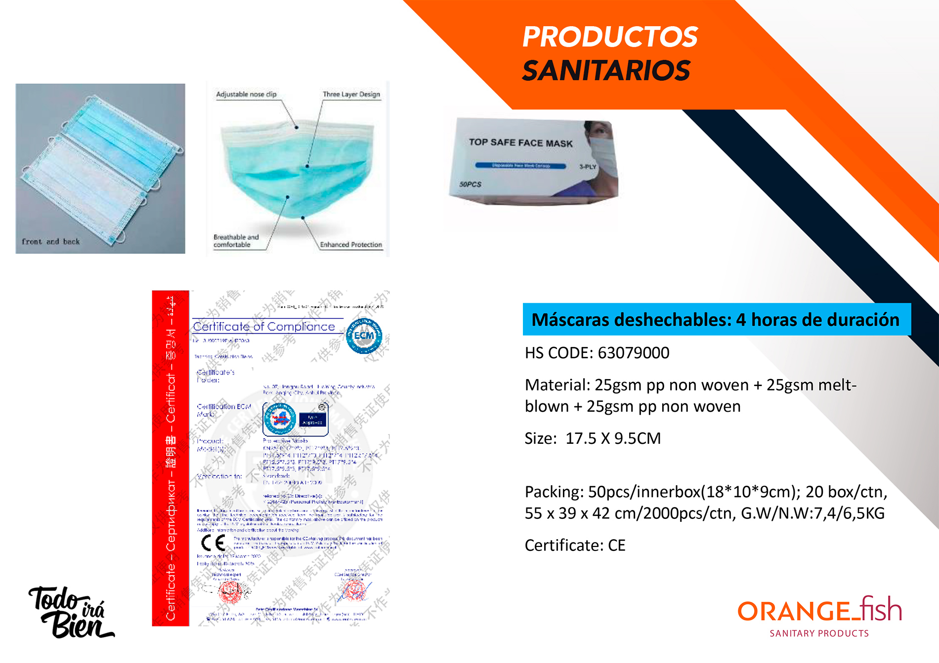 MASCARILLAS para ciudadanos de 3 capas